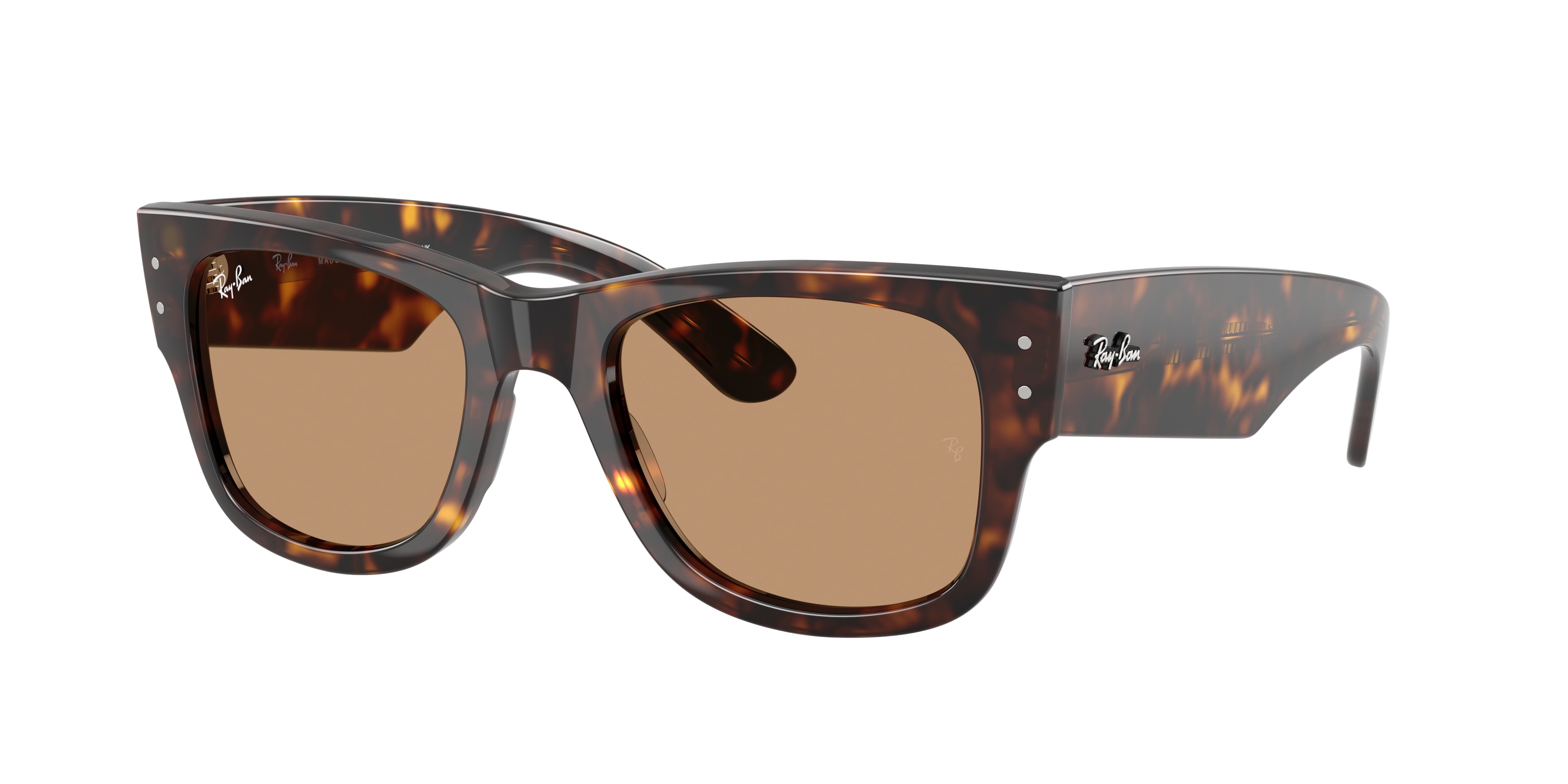 Ray - Ban Unisex RB0840S Mega Wayfarer 902/53 Aurinkolasit Acetato Tartaruga Marrone Squadrata Normale-image